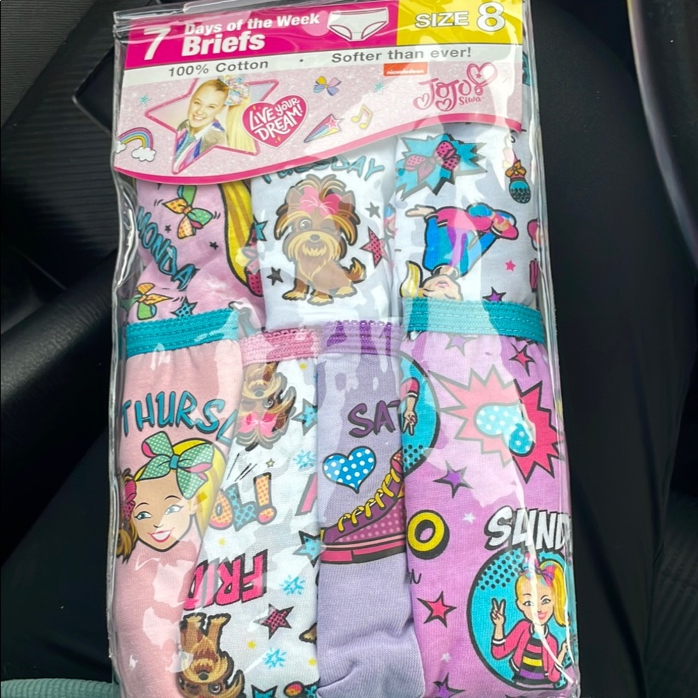 JoJo Siwa Pink and Purple Underwear 7 Pack